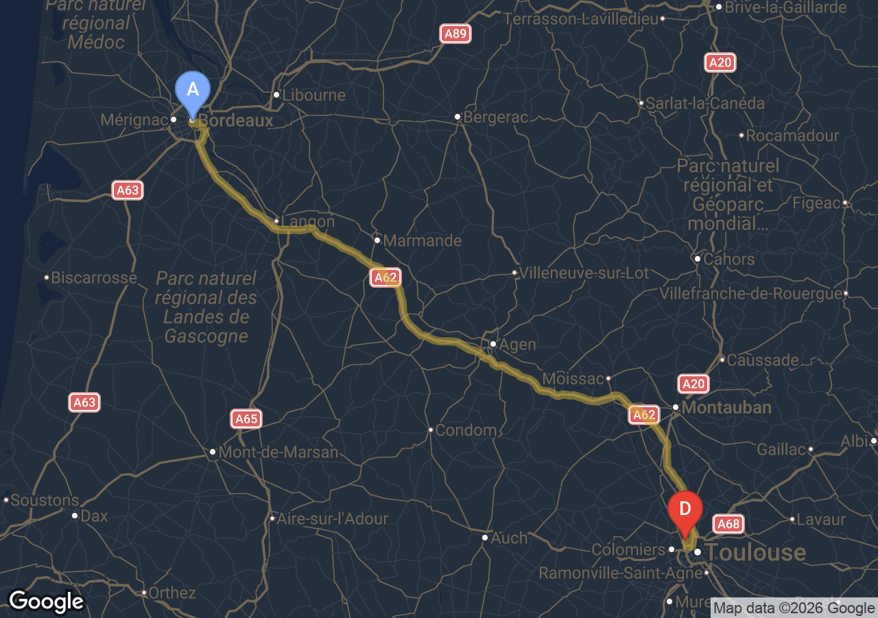 Chauffeur VTC Blagnac Bordeaux — SSINT VTC