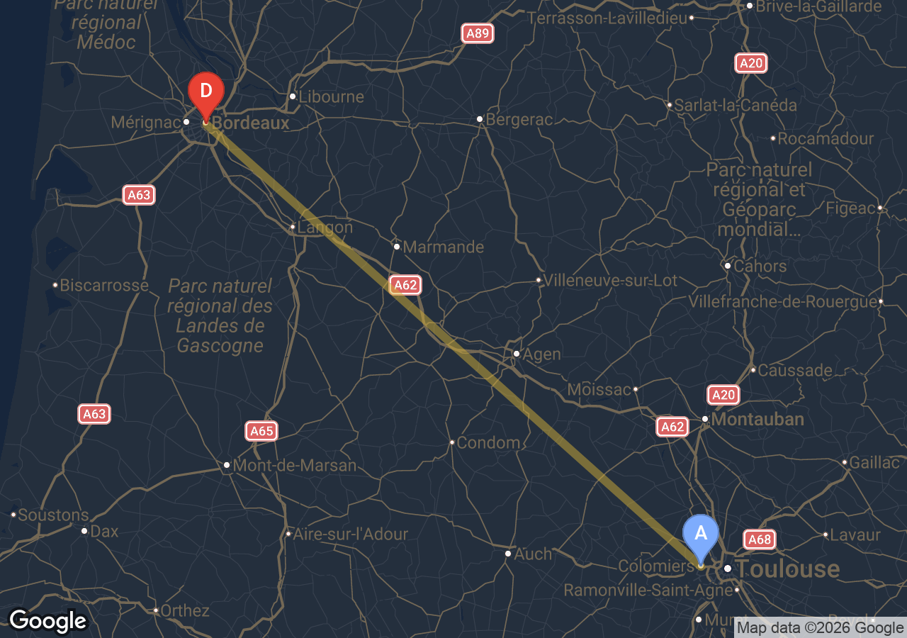 Chauffeur VTC Bordeaux Colomiers — SSINT VTC Tesla Model 3