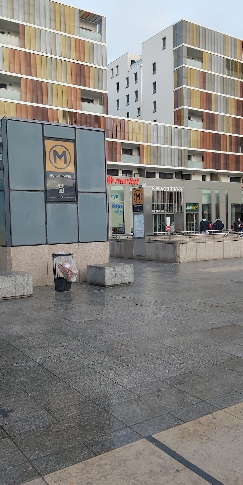 Station métro Borderouge ligne B Toulouse — VTC Tesla Model 3 SSINT, quartier nord en plein essor