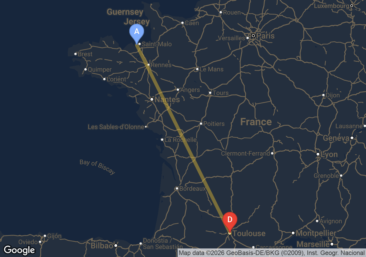 Chauffeur VTC Gare Matabiau Saint-Sébastien — SSINT VTC Tesla Model 3