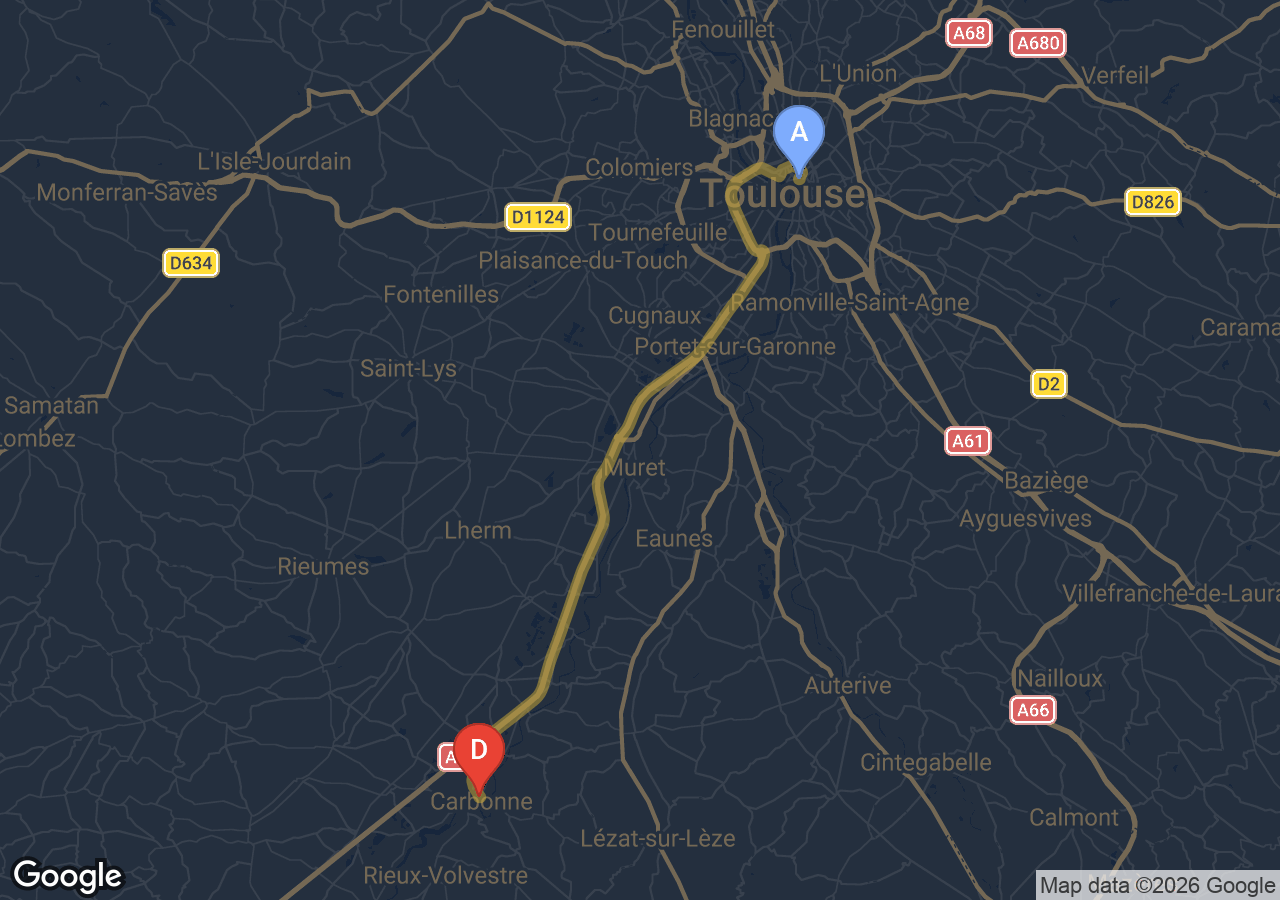 Chauffeur VTC Narbonne Toulouse — SSINT VTC Tesla Model 3