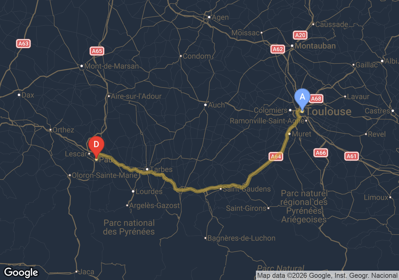 Chauffeur VTC Pau Toulouse — SSINT VTC Tesla Model 3