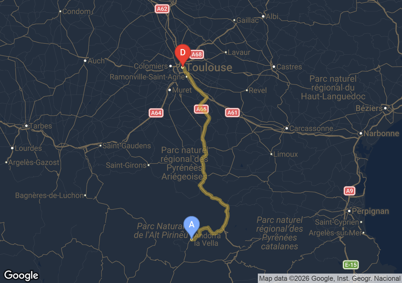 Chauffeur VTC Toulouse Andorre — SSINT VTC