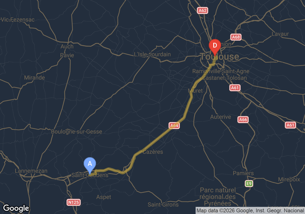 Chauffeur VTC Toulouse Saint-Gaudens — SSINT VTC