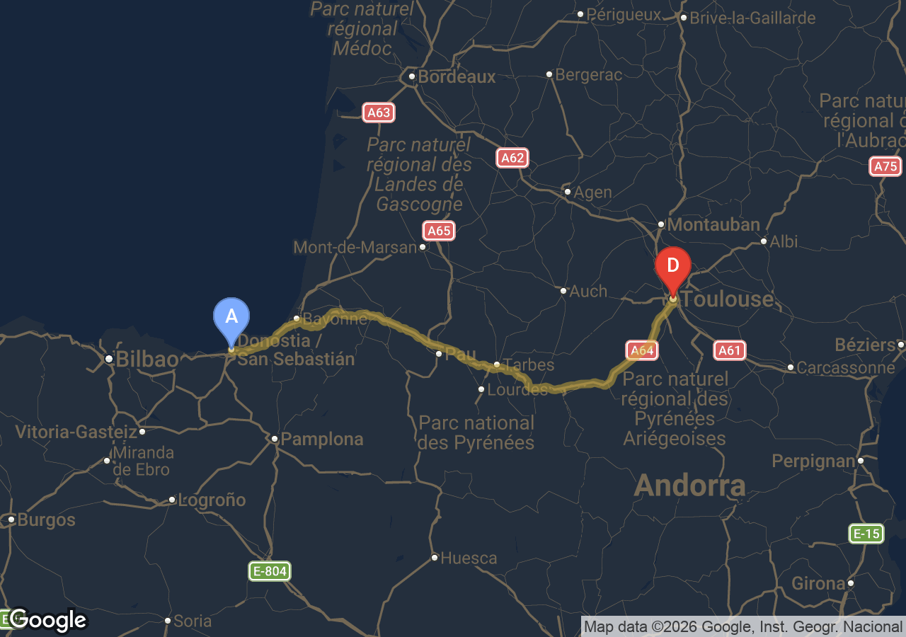 Chauffeur VTC Toulouse San Sebastián — SSINT VTC